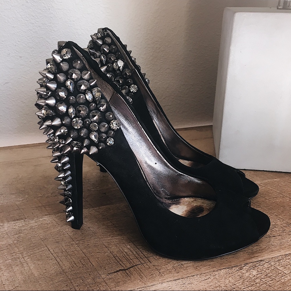 Sam Edelman Black Bling Back Heels