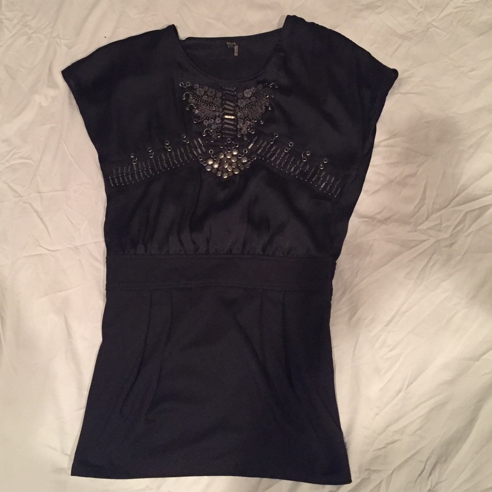 Embellished black dress