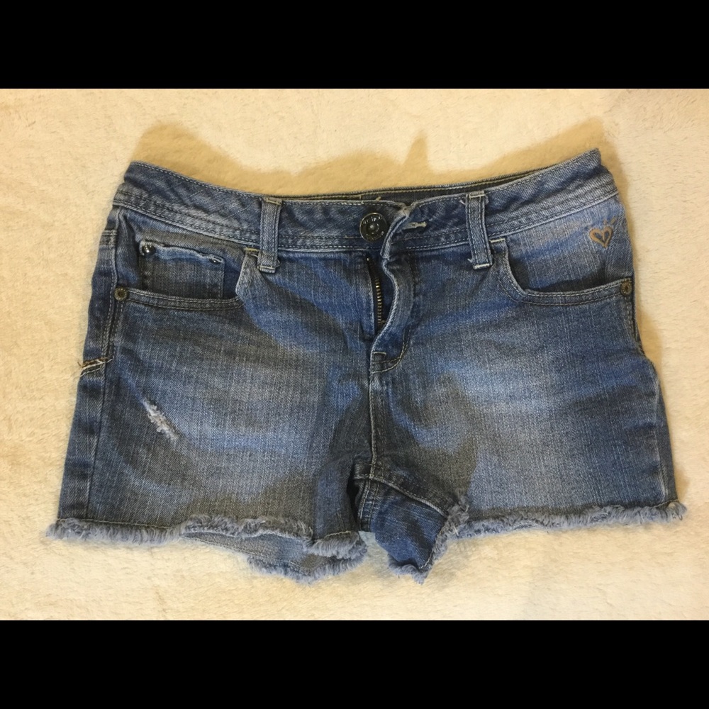 Justice jean shorts size 12R