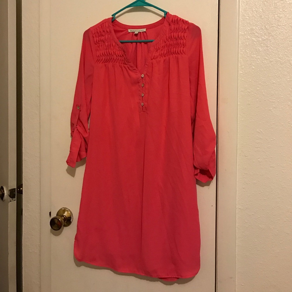 Pink knee length dress