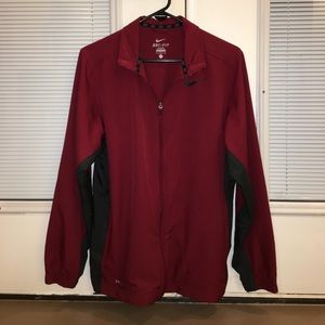 Nike Maroon Dri-Fit Jacket