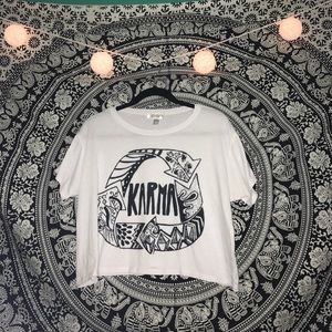 freshtops "karma" crop top