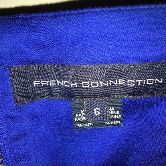 French Connection Color Block Strapless Mini Dress - Picture 4 of 4