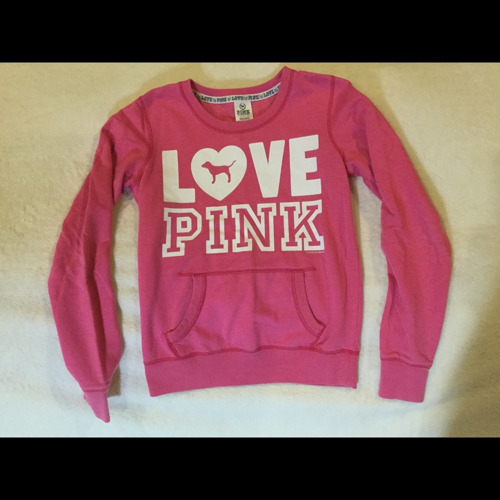 VS PINK crew neck sweatshirt