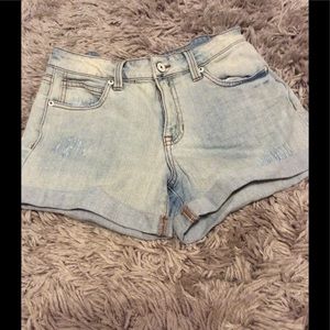 denim shorts
