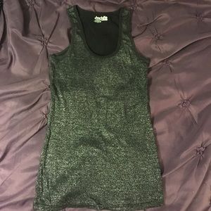 Black glitter Charlotte Russe tank top Medium
