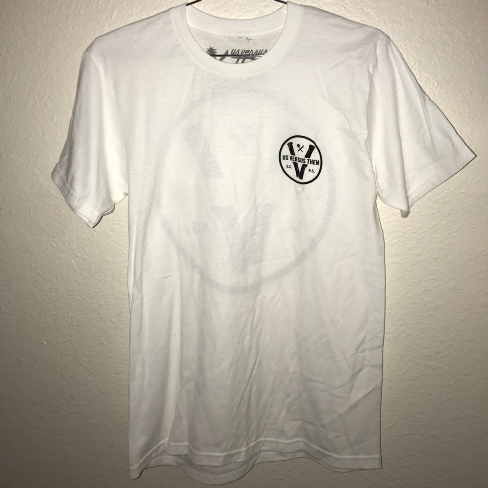 LAST CHANCE! Mens Us Versus Them White T-shirt