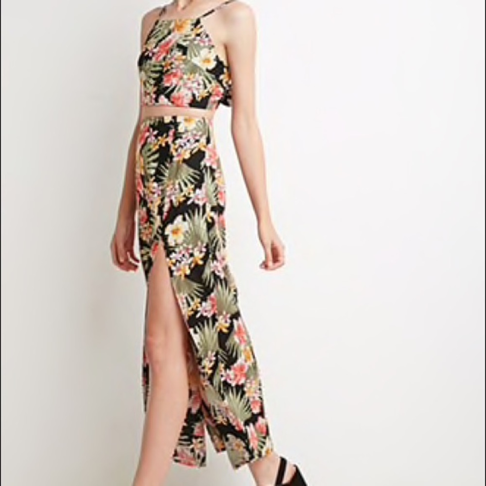 Forever 21 Tropical 2 Piece Set