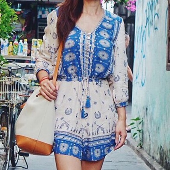 Blue Coyote Playsuit ROMPER Shorts Jumpsuit NEW - Picture 4 of 4