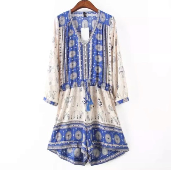 Blue Coyote Playsuit ROMPER Shorts Jumpsuit NEW - Picture 2 of 4