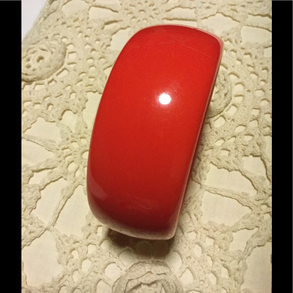 Vintage Red Bakelite Bangle