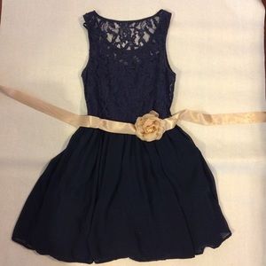 Navy Lace Summer Dress !!