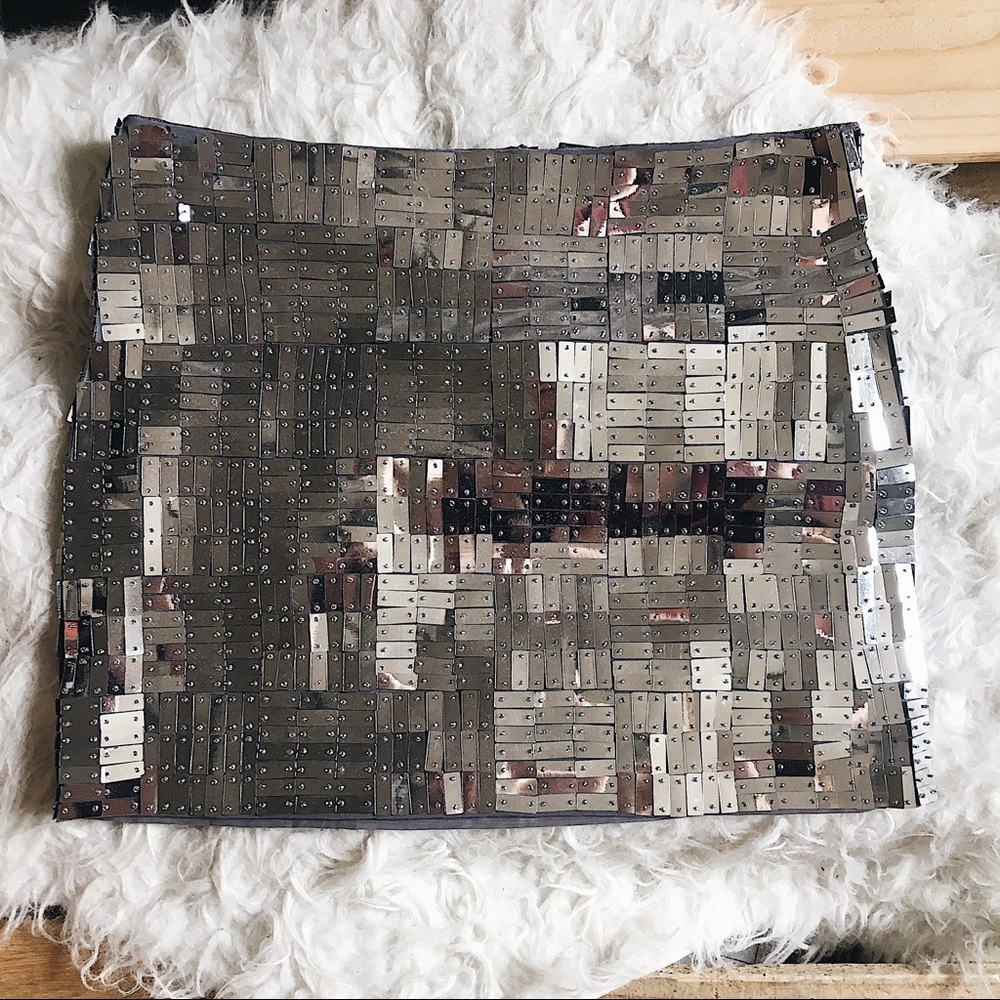 Alice + Olivia Mirror Sequin Skirt