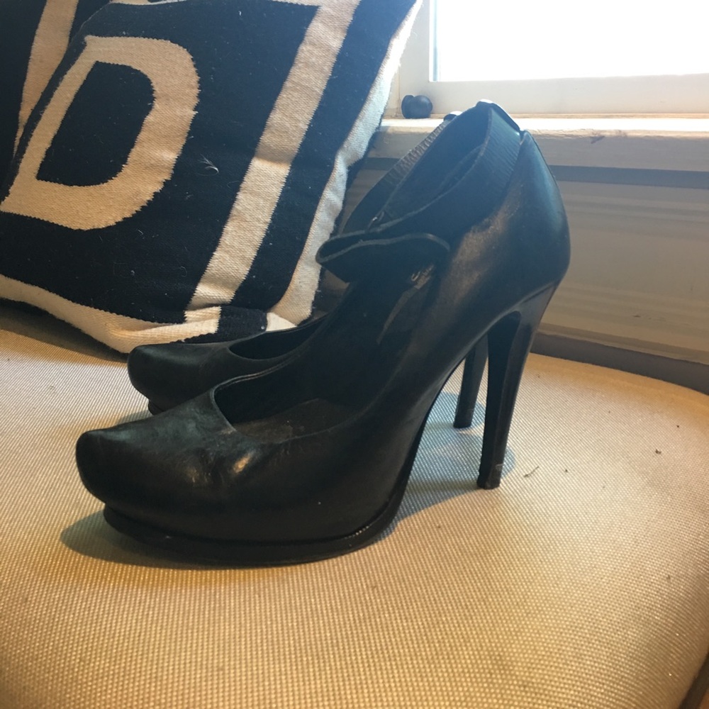 All saints ankle strap heels