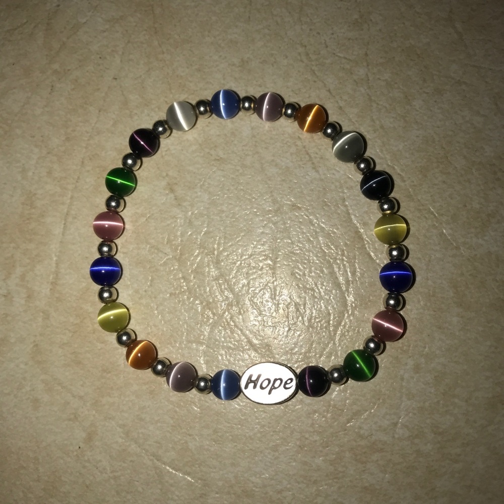 Colorful beaded bracelet.