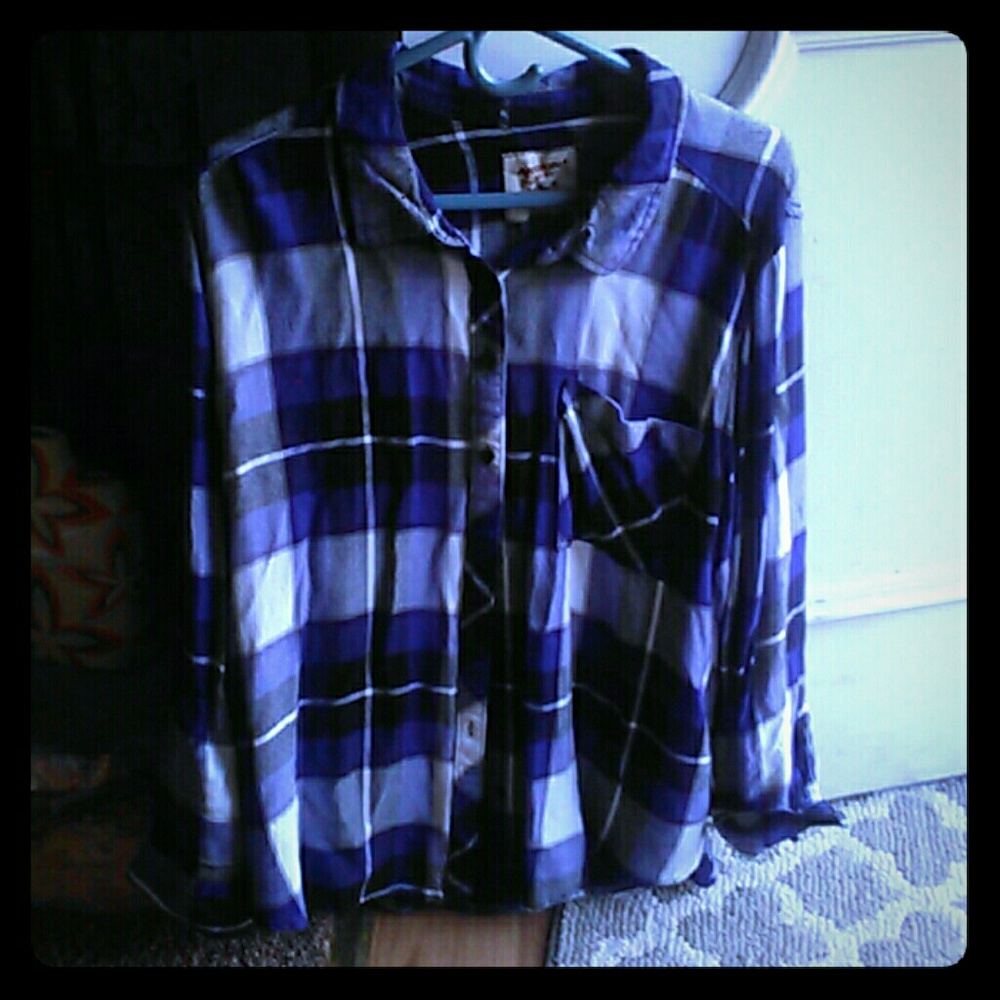 Arizona purple plaid flannel