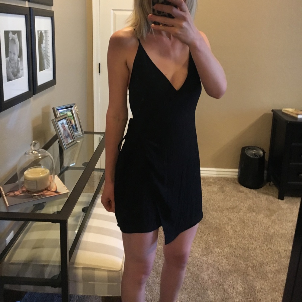 Faux wrap dress