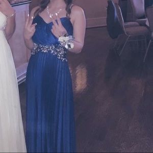 Navy blue prom dress