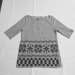 Lucky Brand Embroidered Cotton Tee