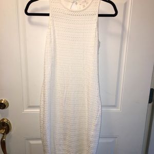 Cache Modern Eyelet Stretch BodyCon NWOT