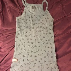 Blue Good Vibes Medium tank- never worn