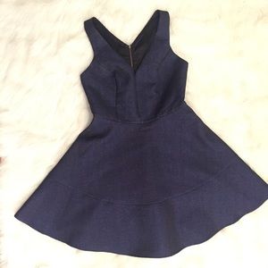 Navy blue dress with shimmer