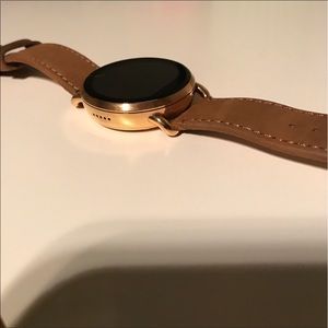 Rose Gold Fossil Q Wander Smart Watch