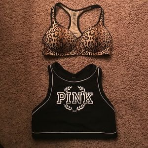 Pink sports bras size M