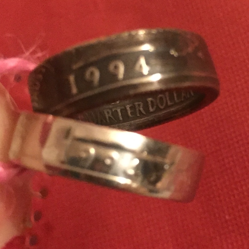 Pair of 1994 CLAD Quarter Coin Rings