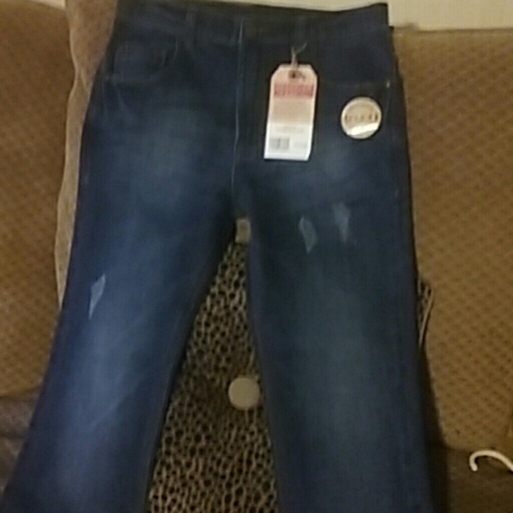 Wrangler darkwash blue jeans boys sz. 14