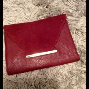 ruby red clutch