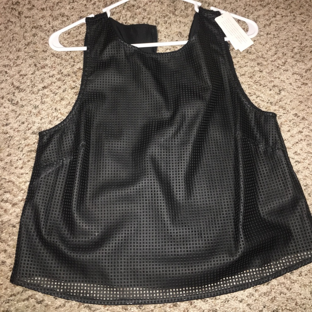 Pleather banana republic top brand new with tags