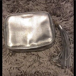 silver cross body bag