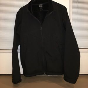 North Face Hard Shell Fleece Lined Black Coat