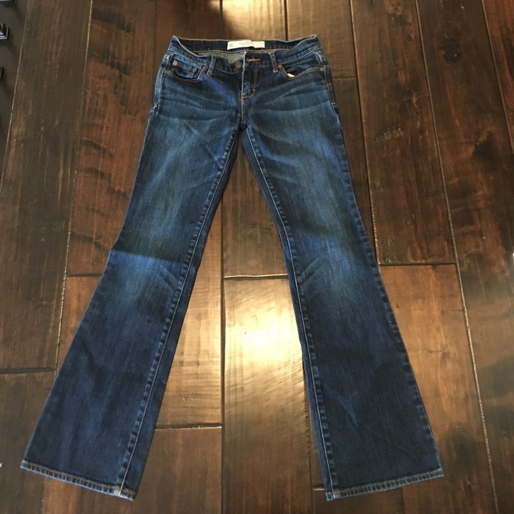 Abercrombie & fitch 00S dark wash boot cut jeans