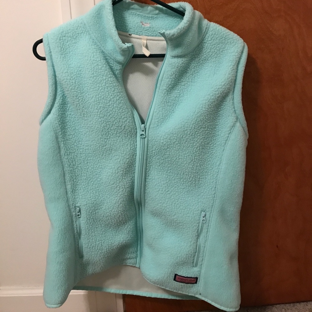Vineyard Vines Mint Fleece Vest