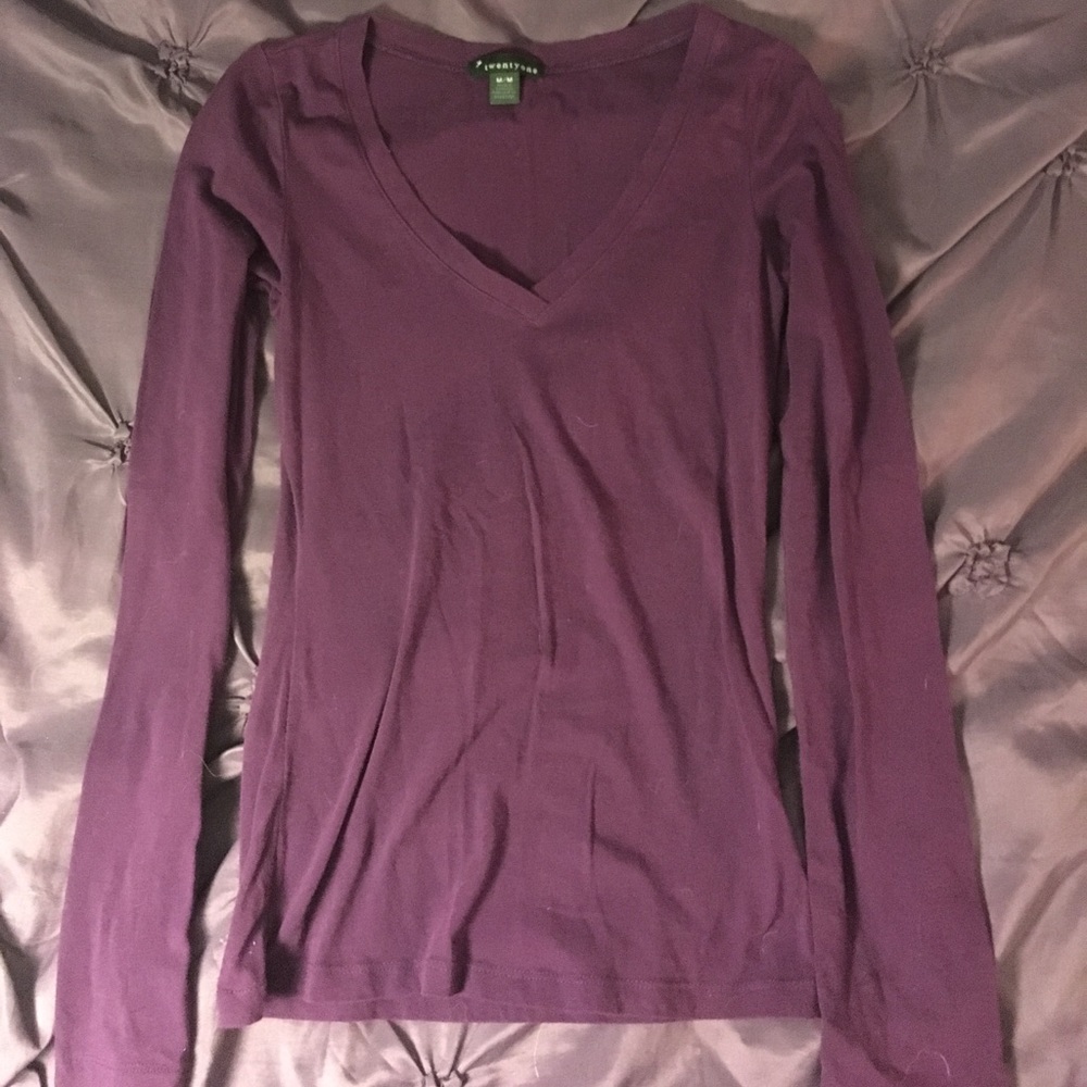 dark purple Twenty One long sleeved shirt- med