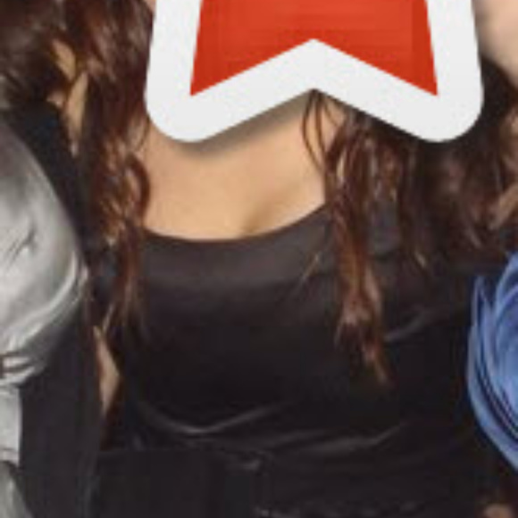 Black silk dress with belt - Picture 2 of 3