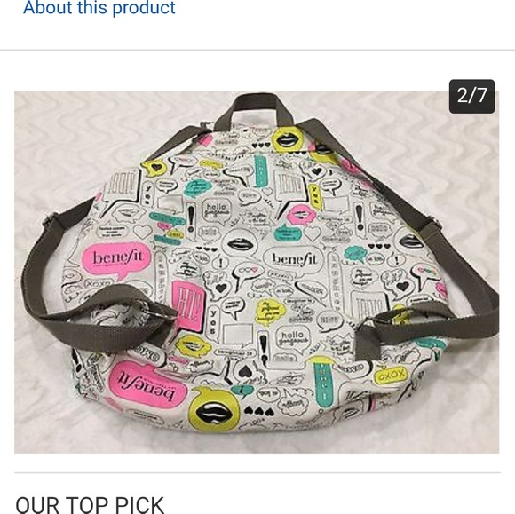 Benefit Thought Bubble Canvas Backpack