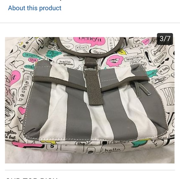 Benefit Thought Bubble Canvas Backpack