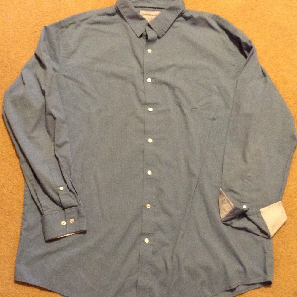 Men's Croft & Barrow Blue Button Down