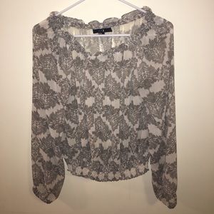 XXI Sheer Patterned Blouse