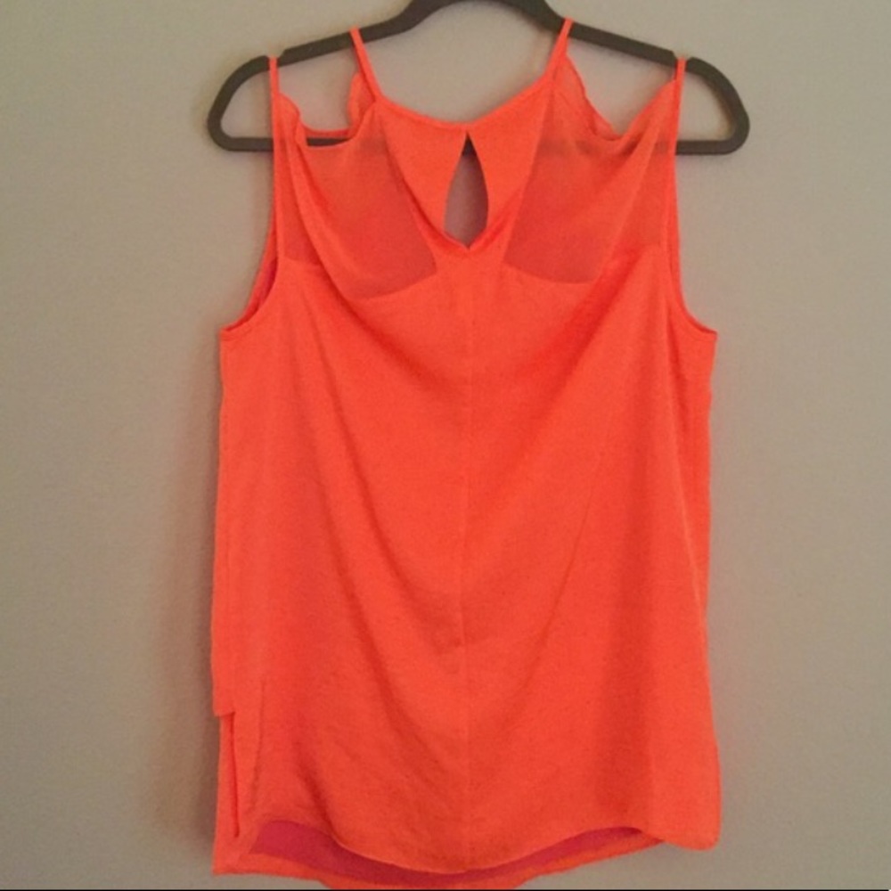 Brand new Helmut Lang orange top