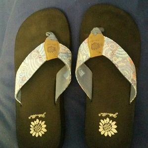 Yellow Box Flip Flops
