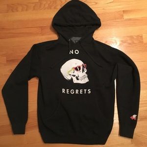 "No Regrets" graphic sweatshirt by GLMR KLLS
