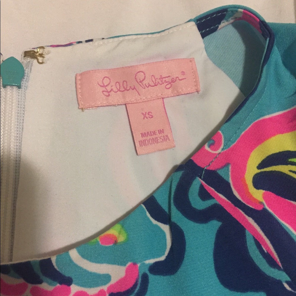 Lilly Pulitzer neon swing dress - Picture 2 of 3