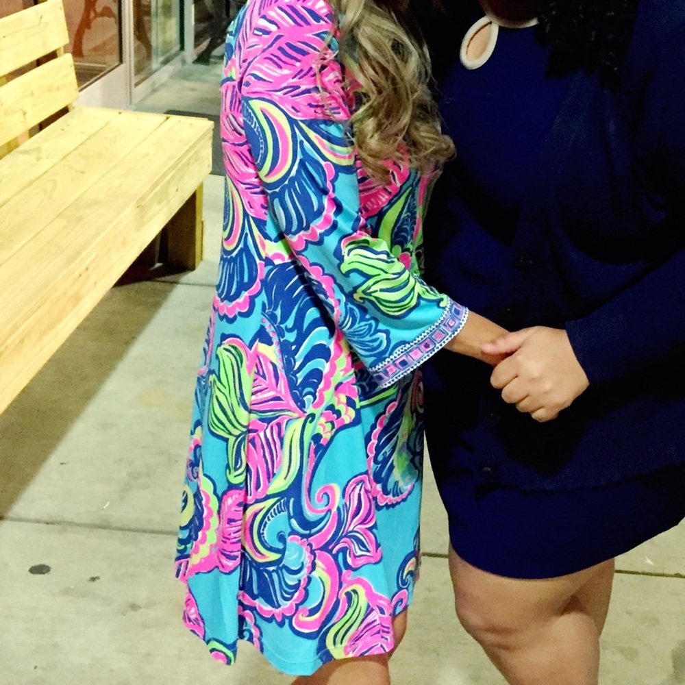 Lilly Pulitzer neon swing dress - Picture 3 of 3