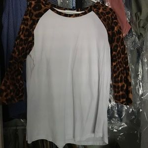 Leopard Baseball Tee