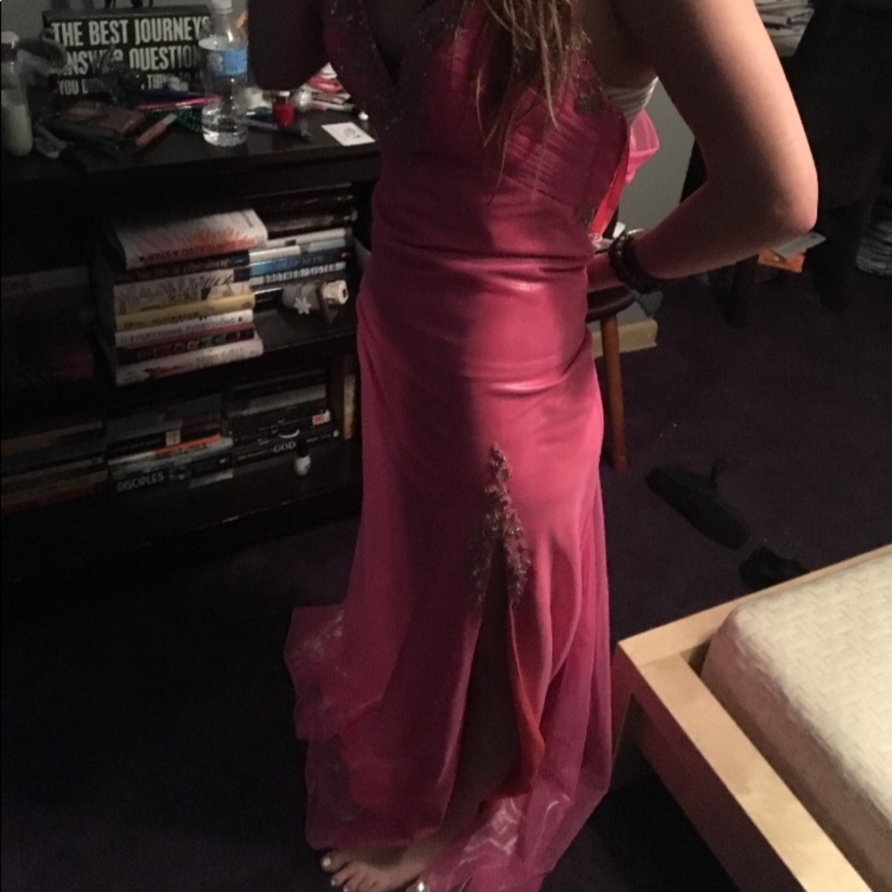 pink prom dress
