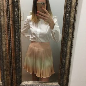 Ann taylor Silk pleat skirt